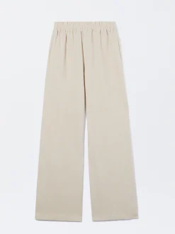 PARFOIS Pantal&oacute;n Recto Con Lino Crudo Sale