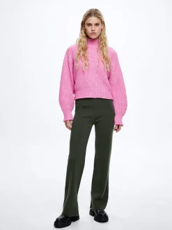 PARFOIS Pantal&oacute;n Recto De Punto Verde Discount