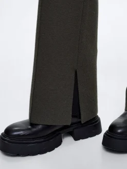 PARFOIS Pantal&oacute;n Recto De Punto Verde Discount