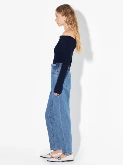 PARFOIS Pantal&oacute;n Vaquero Paperbag Azul Outlet