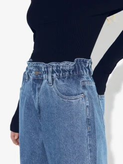PARFOIS Pantal&oacute;n Vaquero Paperbag Azul Outlet