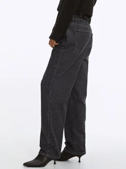 PARFOIS Pantal&oacute;n Vaquero Paperbag Gris New