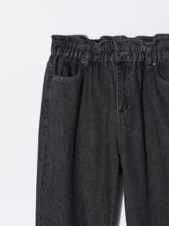 PARFOIS Pantal&oacute;n Vaquero Paperbag Gris New