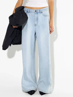PARFOIS Pantal&oacute;n Vaquero Wide Leg Azul Best