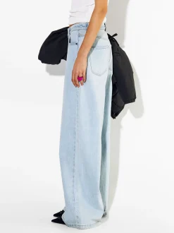 PARFOIS Pantal&oacute;n Vaquero Wide Leg Azul Best