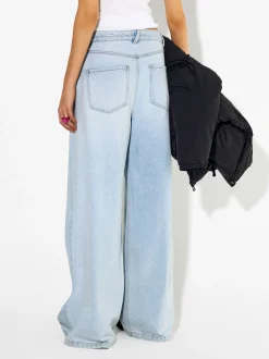 PARFOIS Pantal&oacute;n Vaquero Wide Leg Azul Best