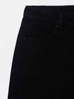 PARFOIS Pantal&oacute;n Vaquero Wide Leg Negro Sale