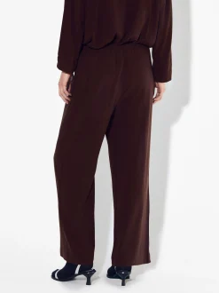 PARFOIS Pantal&oacute;n Wide Leg Con Lyocell Burdeos Hot