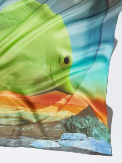PARFOIS Pa&ntilde;uelo Con Estampado De Pez Multicor Flash Sale