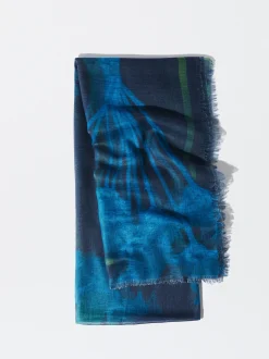PARFOIS Pa&ntilde;uelo Con Estampado Azul Marino Shop