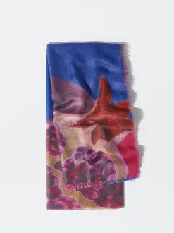 PARFOIS Pa&ntilde;uelo Con Estampado Azul Sale