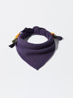 PARFOIS Pa&ntilde;uelo Cuadrado Arrugado Con Borlas Multicor Shop
