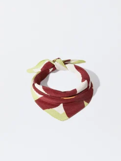 PARFOIS Pa&ntilde;uelo Cuadrado Estampado Floral Multicor New
