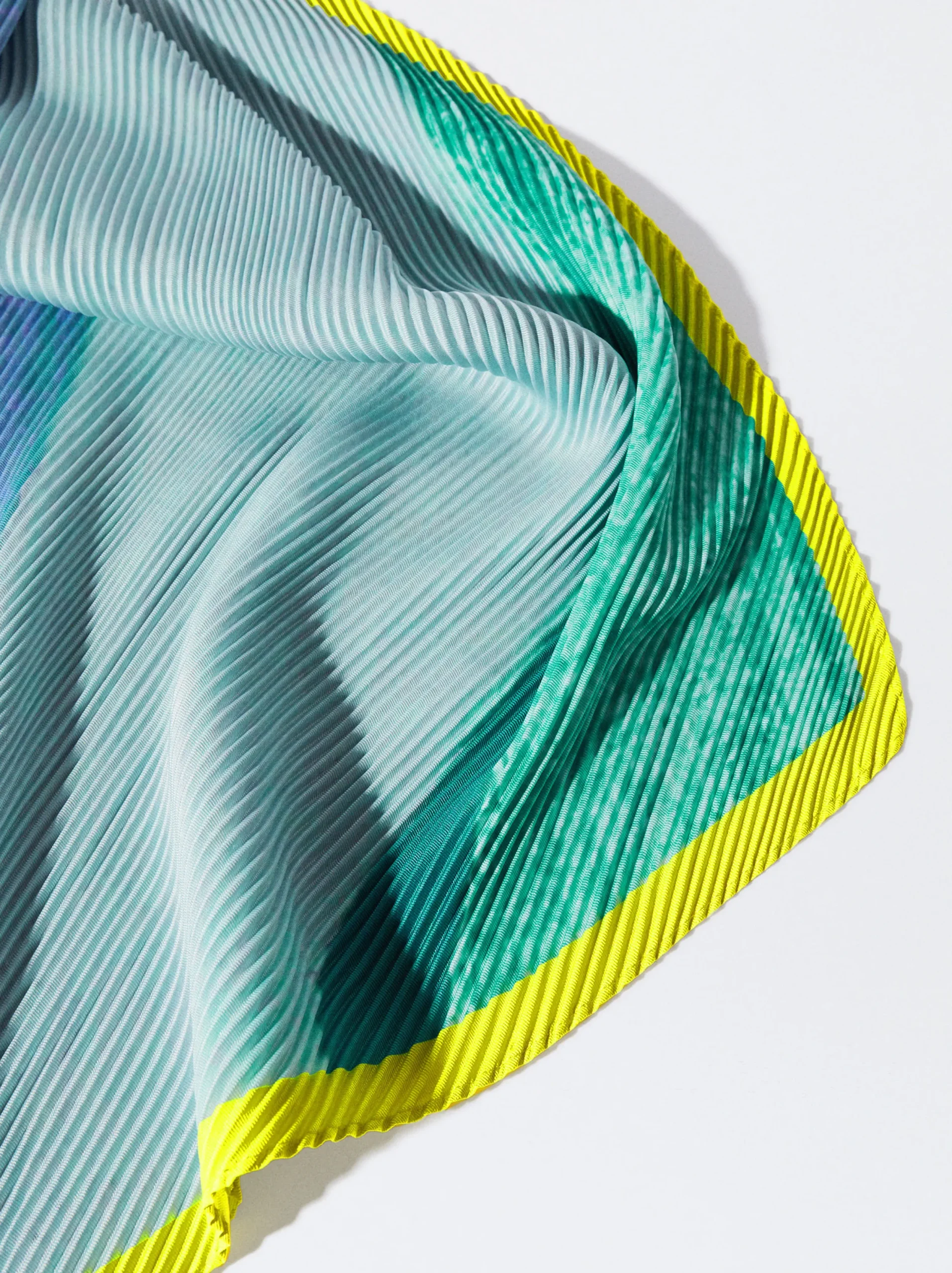 PARFOIS Pañuelo Cuadrado Estampado Amarillo Hot