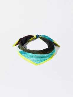 PARFOIS Pañuelo Cuadrado Estampado Amarillo Hot