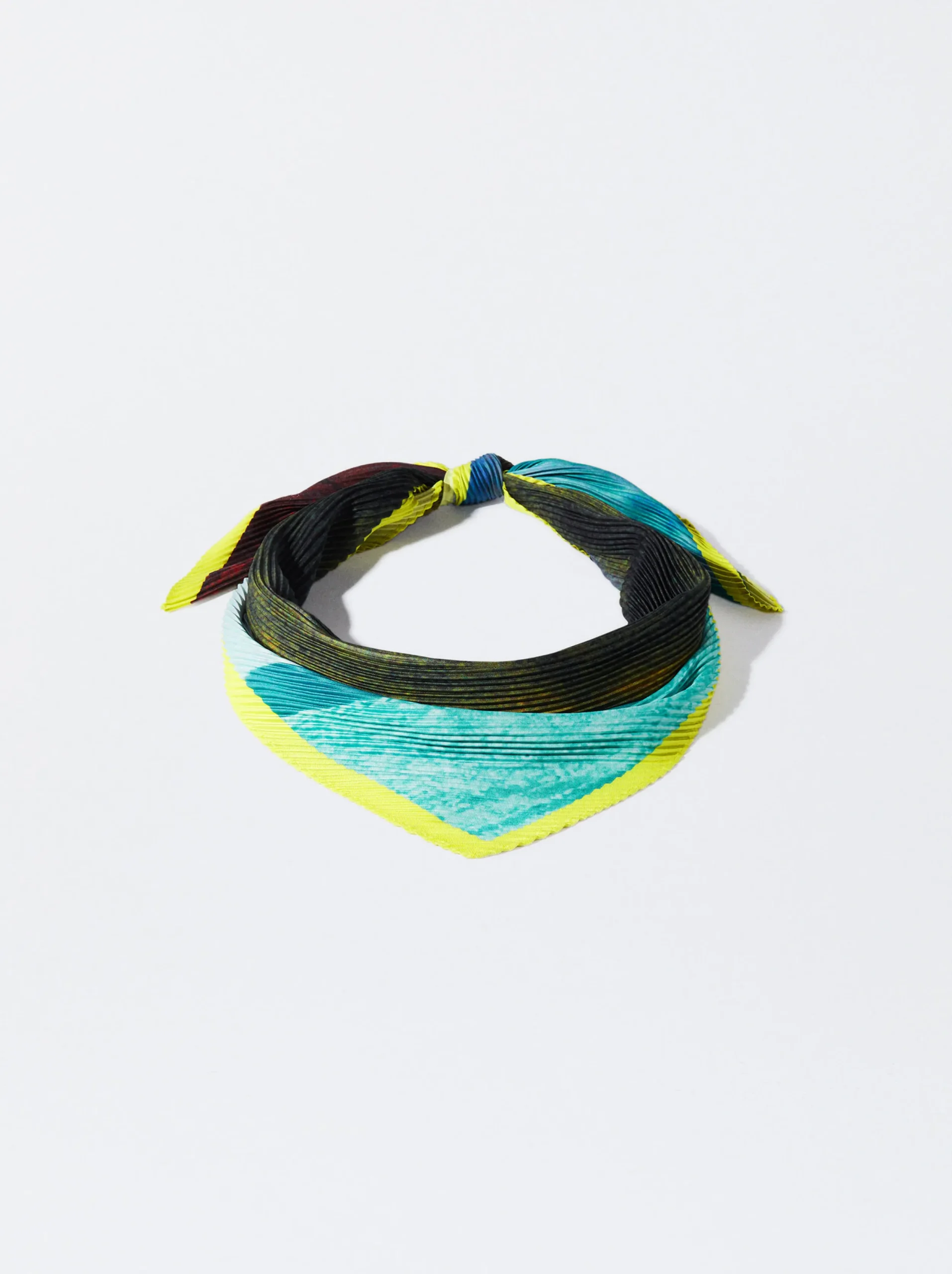 PARFOIS Pañuelo Cuadrado Estampado Amarillo Hot