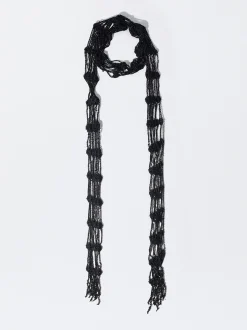 PARFOIS Pa&ntilde;uelo De Ceremonia Abalorios Negro Fashion