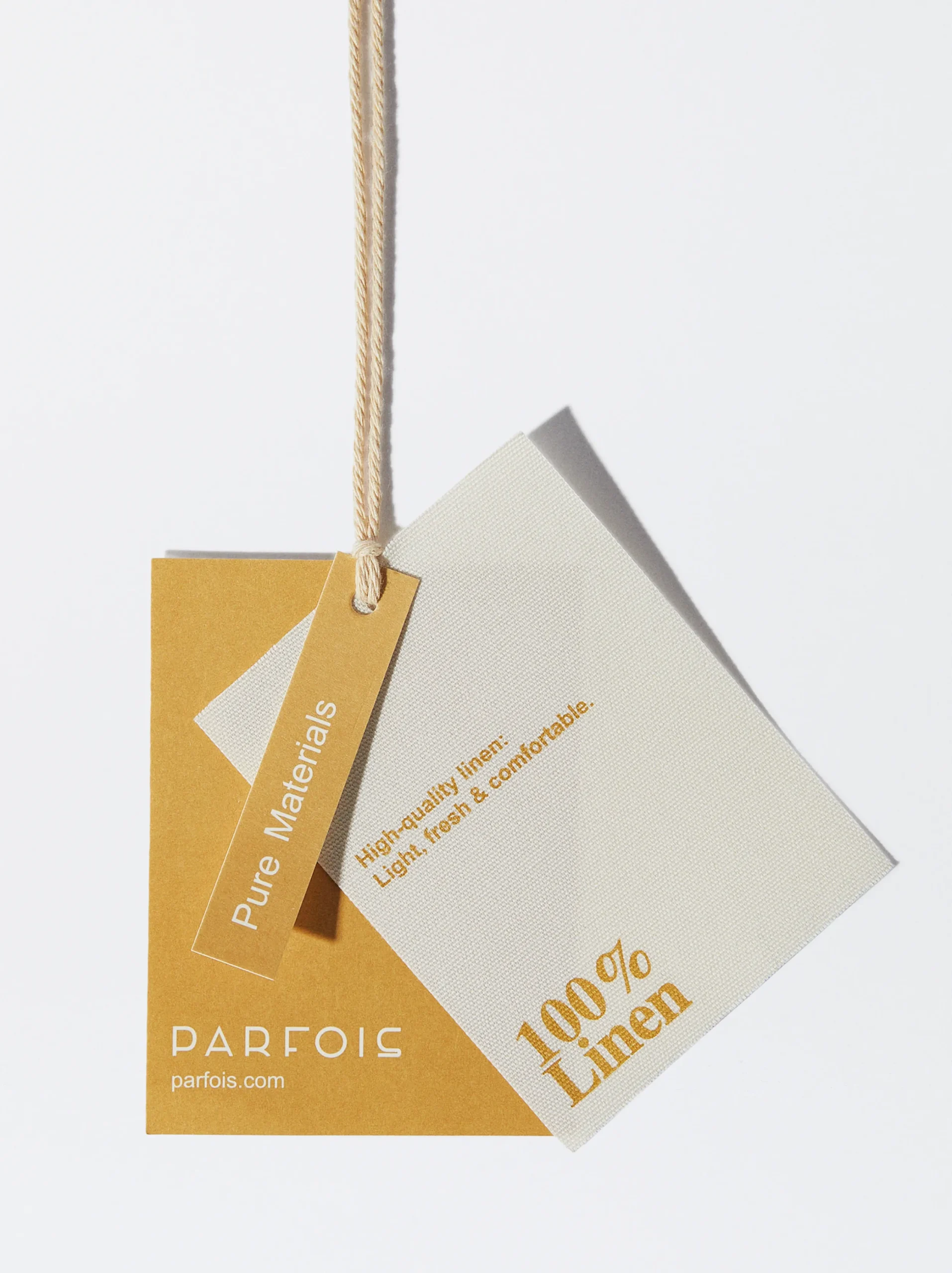 PARFOIS Pañuelo De Ceremonia De Lino Crudo Flash Sale
