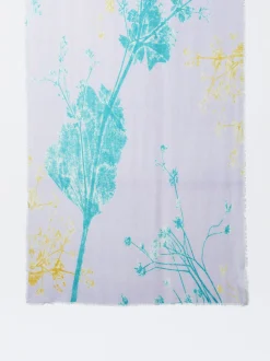 PARFOIS Pa&ntilde;uelo Estampado Floral Azul Discount