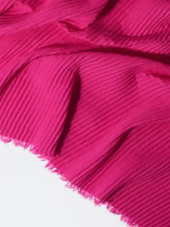 PARFOIS Pa&ntilde;uelo Plisado Fucsia Outlet