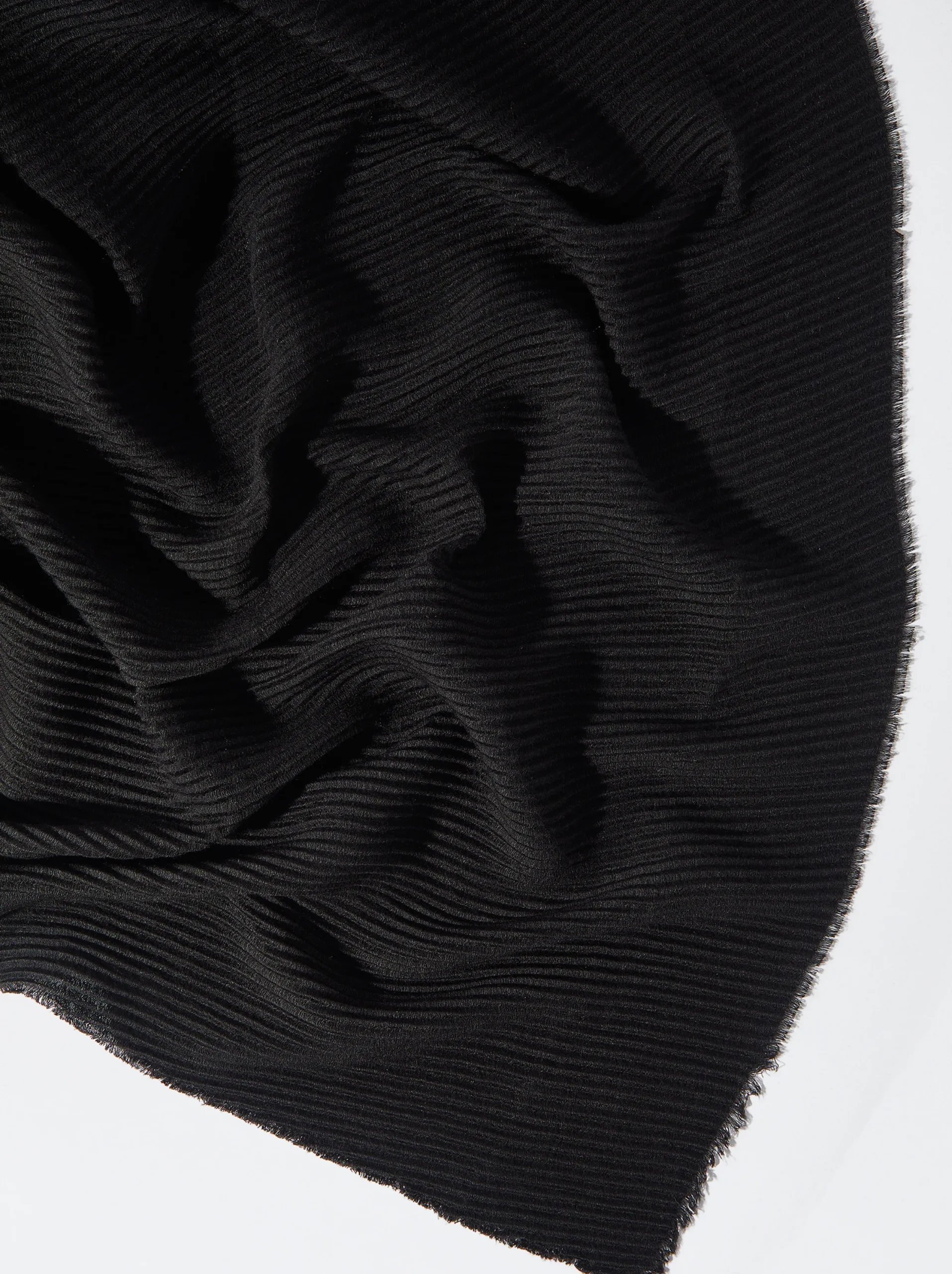 PARFOIS Pañuelo Plisado Negro Fashion