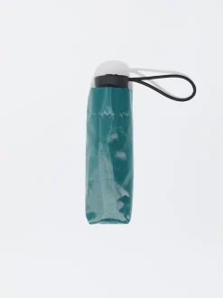 PARFOIS Paraguas Peque&ntilde;o Estampado Verde Store