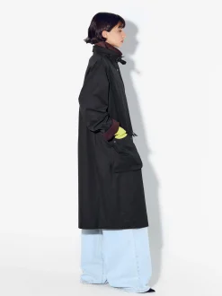 PARFOIS Parka Larga Negro Best