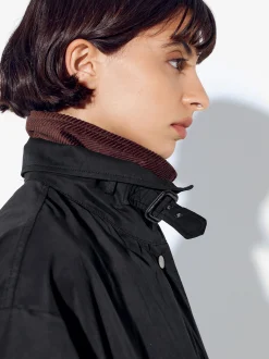 PARFOIS Parka Larga Negro Best