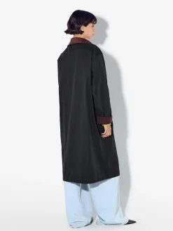 PARFOIS Parka Larga Negro Best
