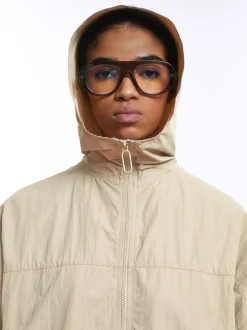 PARFOIS Parka Larga Con Bolsillos Beige Shop