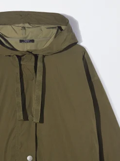 PARFOIS Parka Larga Con Capucha Caqui Best