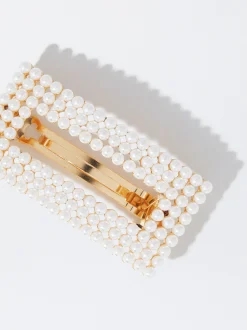 PARFOIS Pasador De Pelo Con Perlas Blanco Clearance