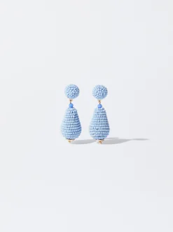 PARFOIS Pendientes Abalorios Azul Best