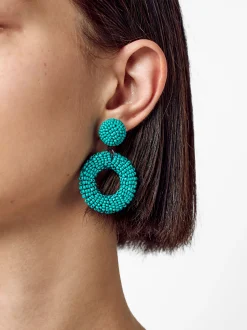 PARFOIS Pendientes Abalorios Azul Best Sale