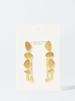 PARFOIS Pendientes Ba&ntilde;ados En Oro De 18 Quilates Dorado Outlet