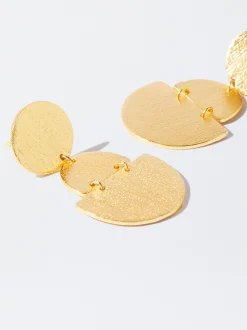 PARFOIS Pendientes Ba&ntilde;ados En Oro De 18 Quilates Dorado Flash Sale
