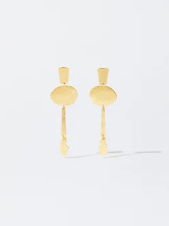 PARFOIS Pendientes Ba&ntilde;ados En Oro De 18 Quilates Dorado Discount