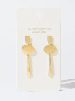 PARFOIS Pendientes Ba&ntilde;ados En Oro De 18 Quilates Dorado Discount