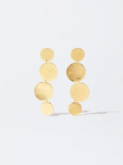 PARFOIS Pendientes Ba&ntilde;ados En Oro De 18 Quilates Dorado Hot