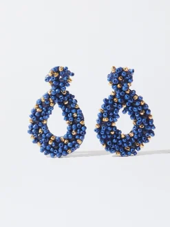 PARFOIS Pendientes Con Abalorios Violeta Shop