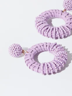 PARFOIS Pendientes Con Abalorios Violeta Online
