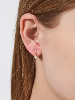 PARFOIS Pendientes Con Circonitas Dorado Flash Sale