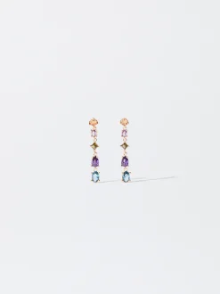 PARFOIS Pendientes Con Circonitas Multicor Clearance