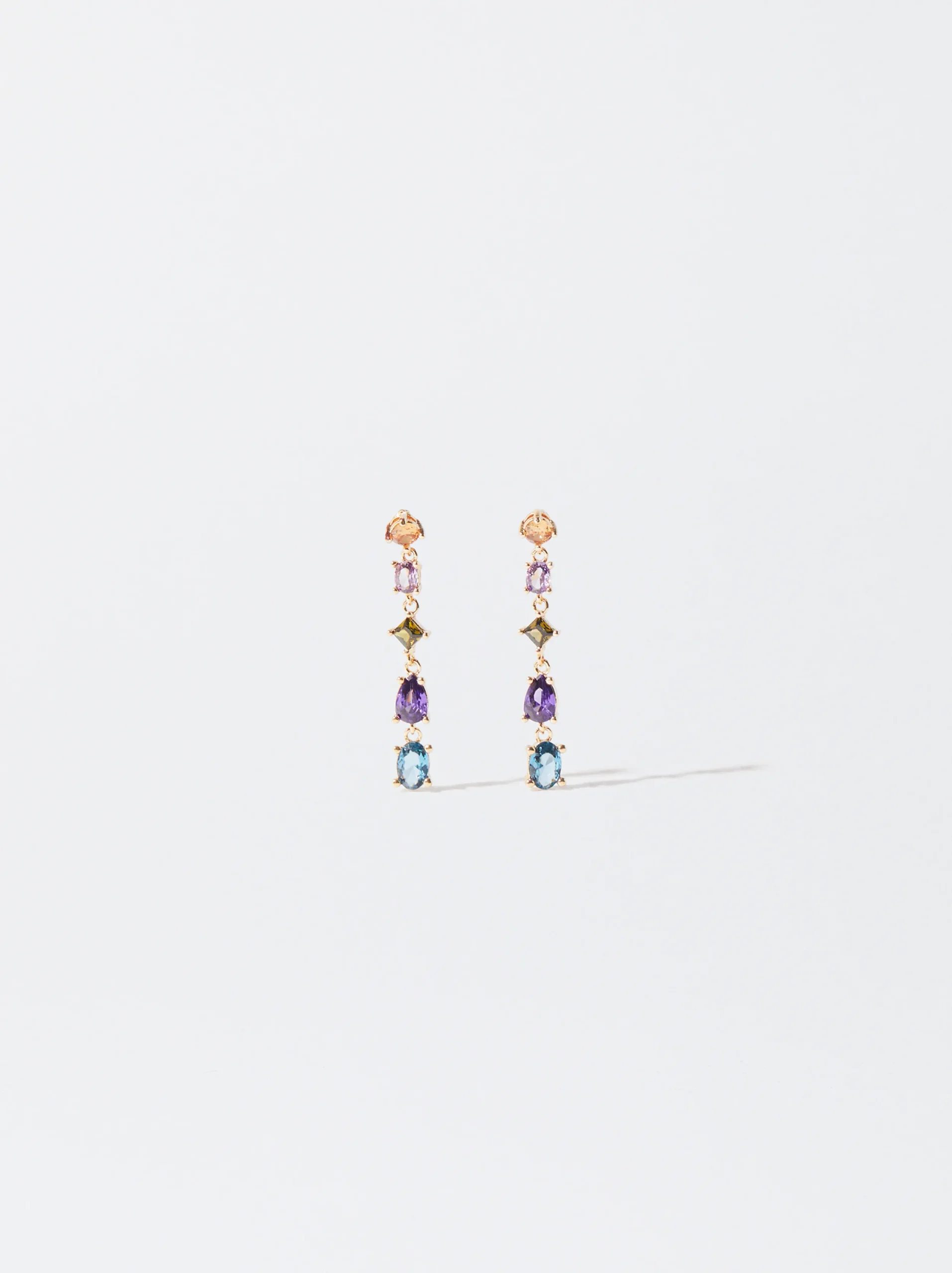 PARFOIS Pendientes Con Circonitas Multicor Clearance