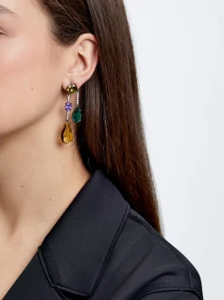 PARFOIS Pendientes Con Circonitas Multicor Online