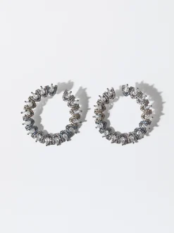 PARFOIS Pendientes Con Circonitas Multicor Discount