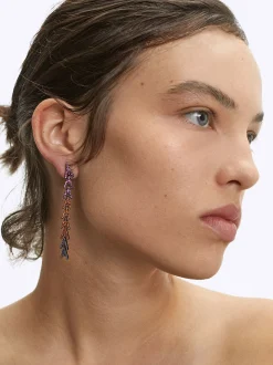 PARFOIS Pendientes Con Circonitas Multicor Fashion
