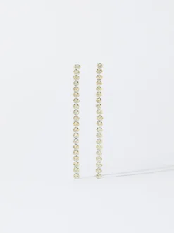 PARFOIS Pendientes Con Circonitas Amarillo Cheap