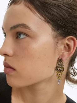 PARFOIS Pendientes Con Circonitas Multicor Store