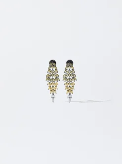 PARFOIS Pendientes Con Circonitas Multicor Store